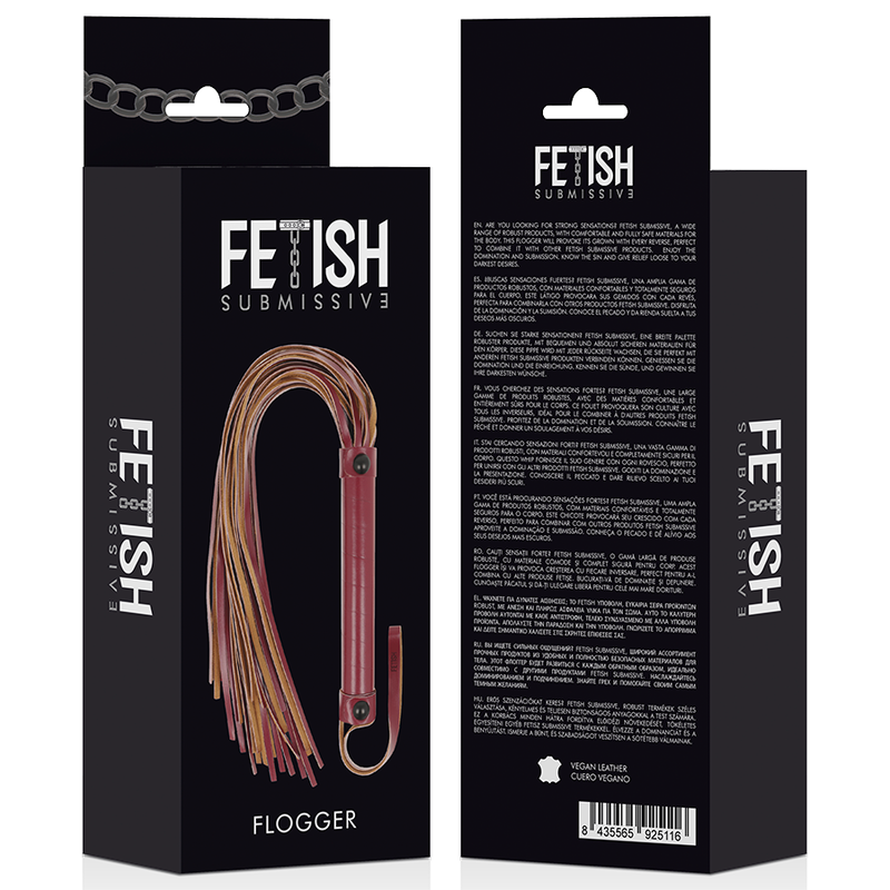 FETISH SUBMISSIVE DARK ROOM - VEGAN LEATHER WHIP - Bild 5
