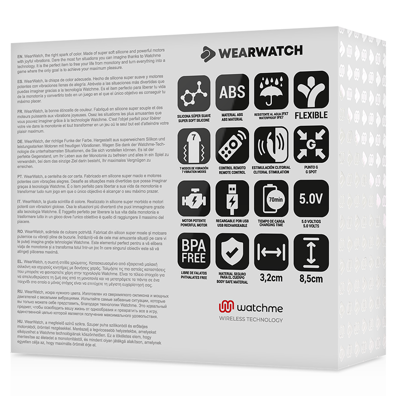 WEARWATCH - WATCHME DUAL TECHNOLOGY VIBRATOR INDIGO/SNOW - Bild 4