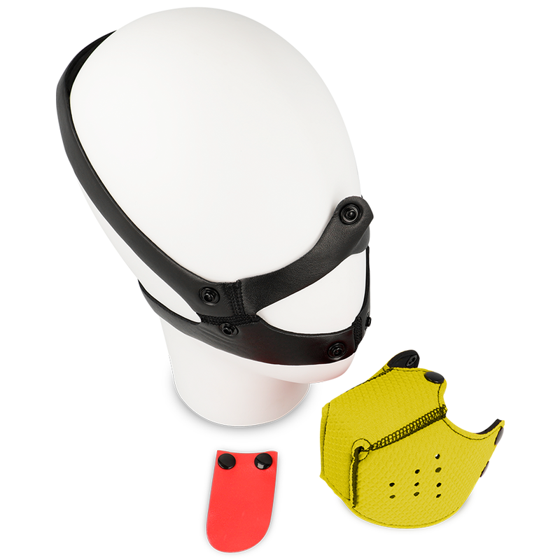 OHMAMA FETISH DOG MUZZLE - YELLOW - Bild 3