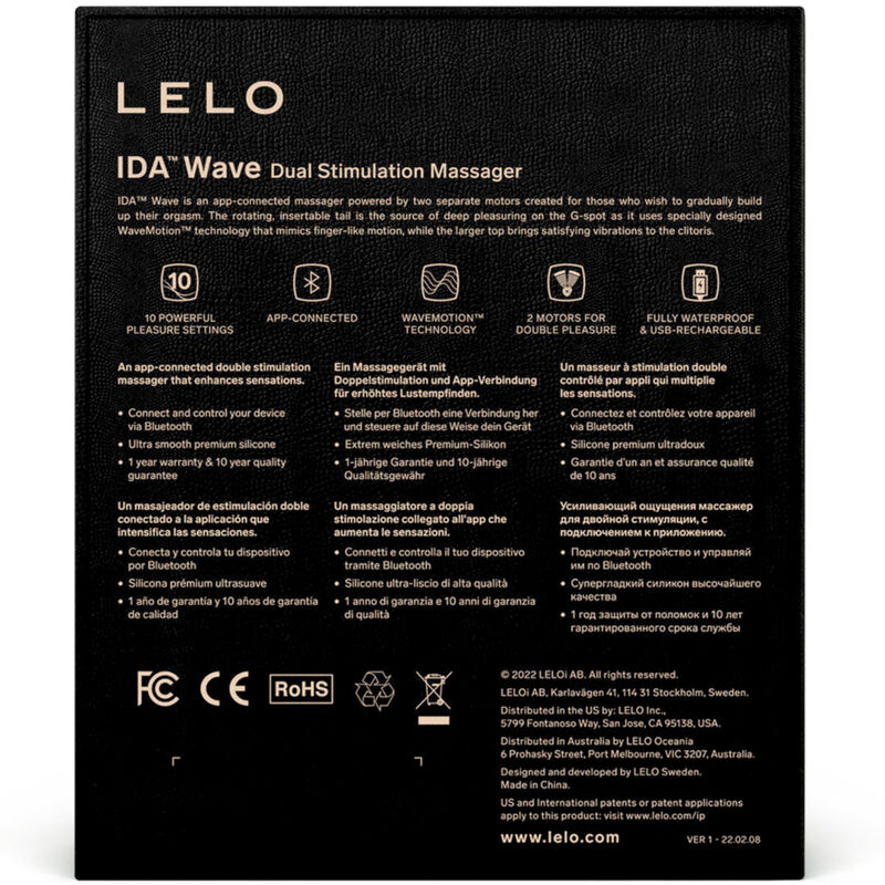 LELO - IDA WAVE CORAL COUPLES MASSAGER - Bild 4
