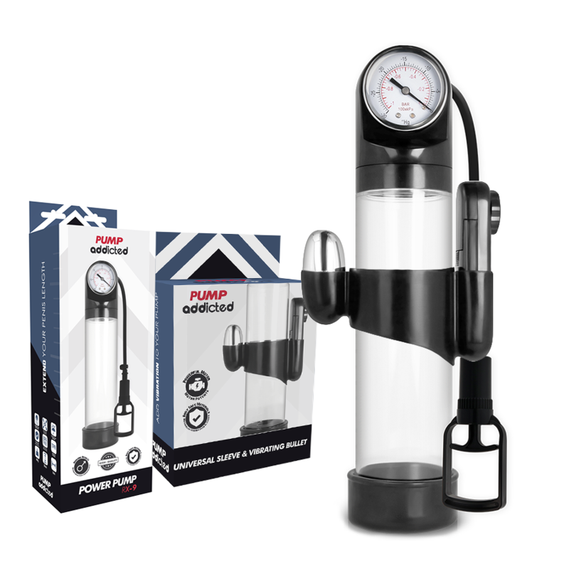 Alternative view of PUMP ADDICTED - RX9 TRANSPARENT VIBRATOR