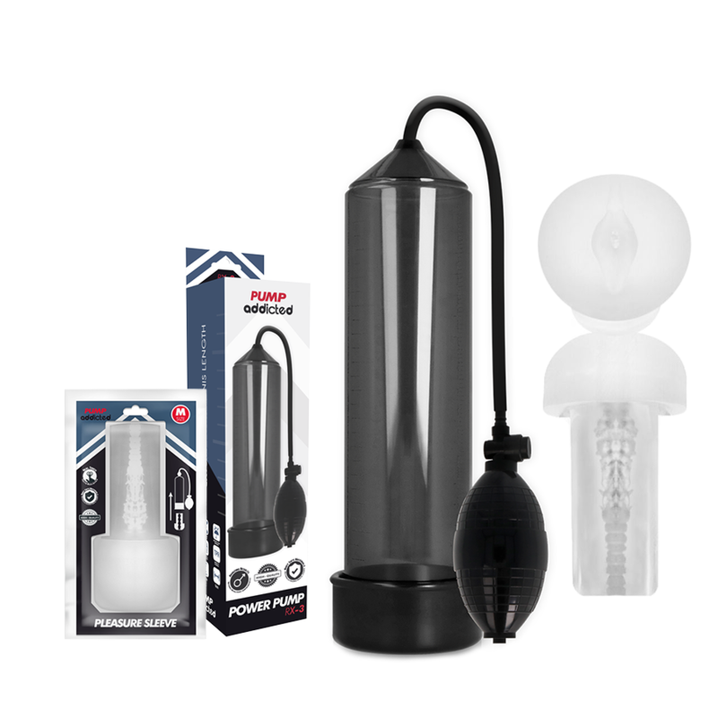 Alternative view of PUMP ADDICTED - RX3 BLACK WITH PLEASURE SLEEVE