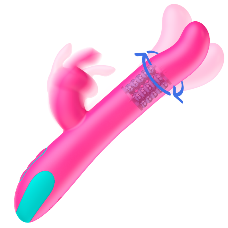 Alternative view of HAPPY LOKY - PLUTO RABBIT VIBRATOR & ROTATOR + WATCHME REMOTE CONTROL