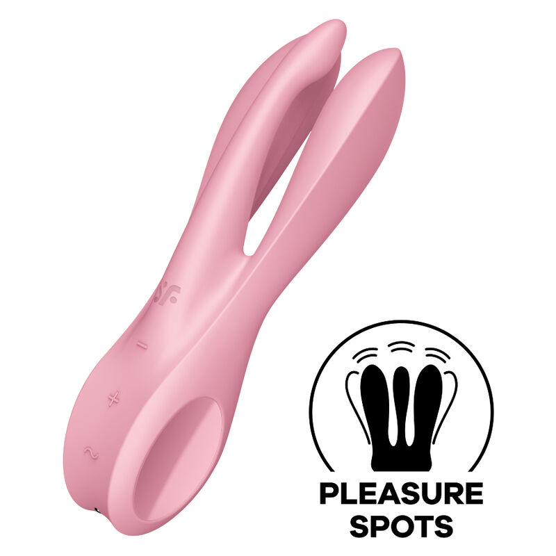 Alternative view of SATISFYER - THREESOME 1 VIBRATOR PINK