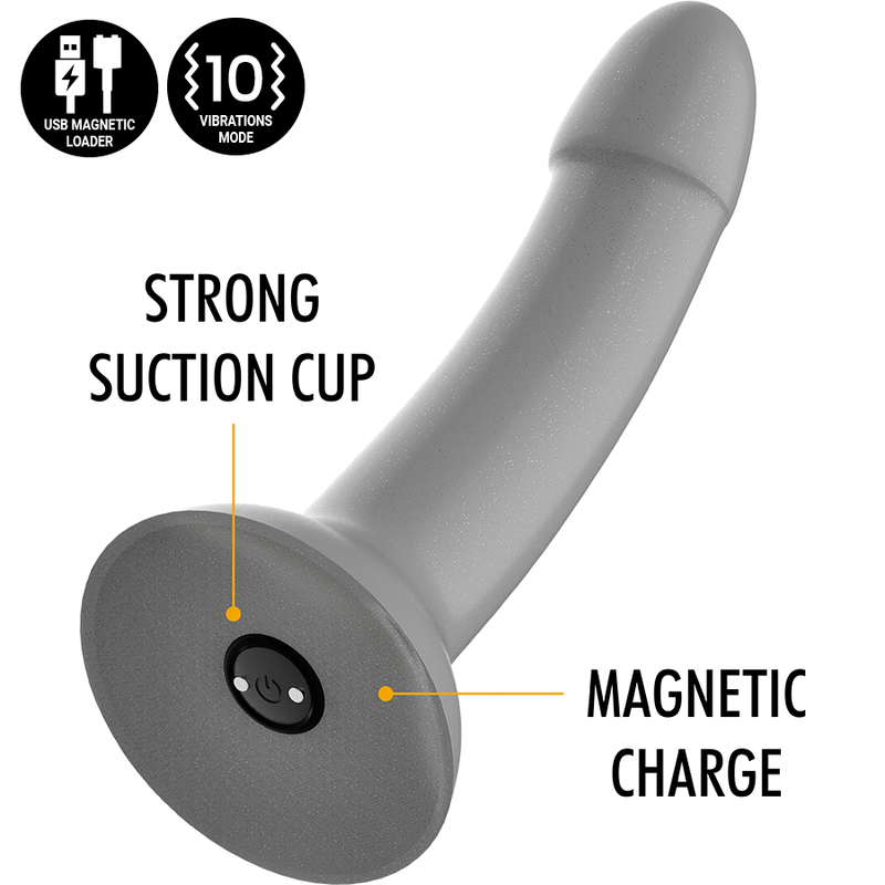 Alternative view of MYTHOLOGY - RUNE MAJESTIC DILDO S - VIBRATOR WATCHME WIRELESS TECHNOLOGY COMPATIBLE