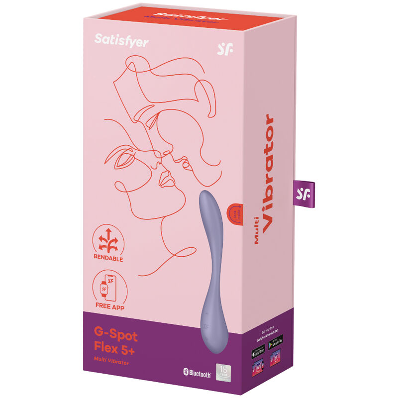 SATISFYER - G-SPOT FLEX 5 MULTI VIBRATOR LILAC - Bild 5