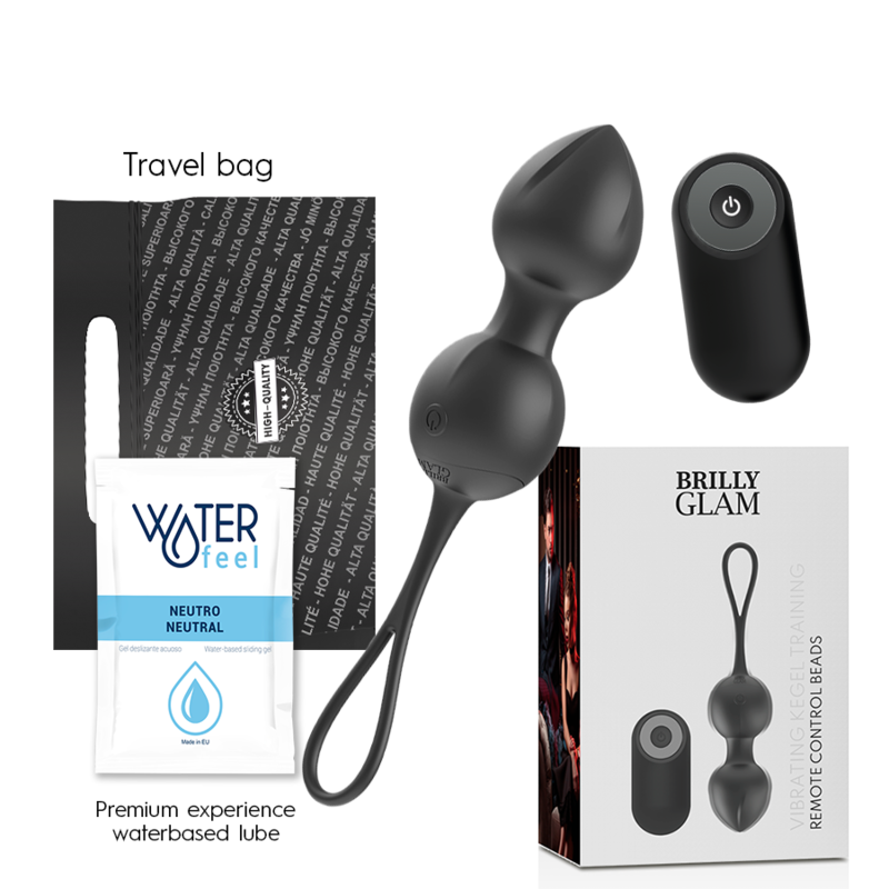 Alternative view of BRILLY GLAM - VIBRATING KEGEL BEADS REMOTE CONTROL