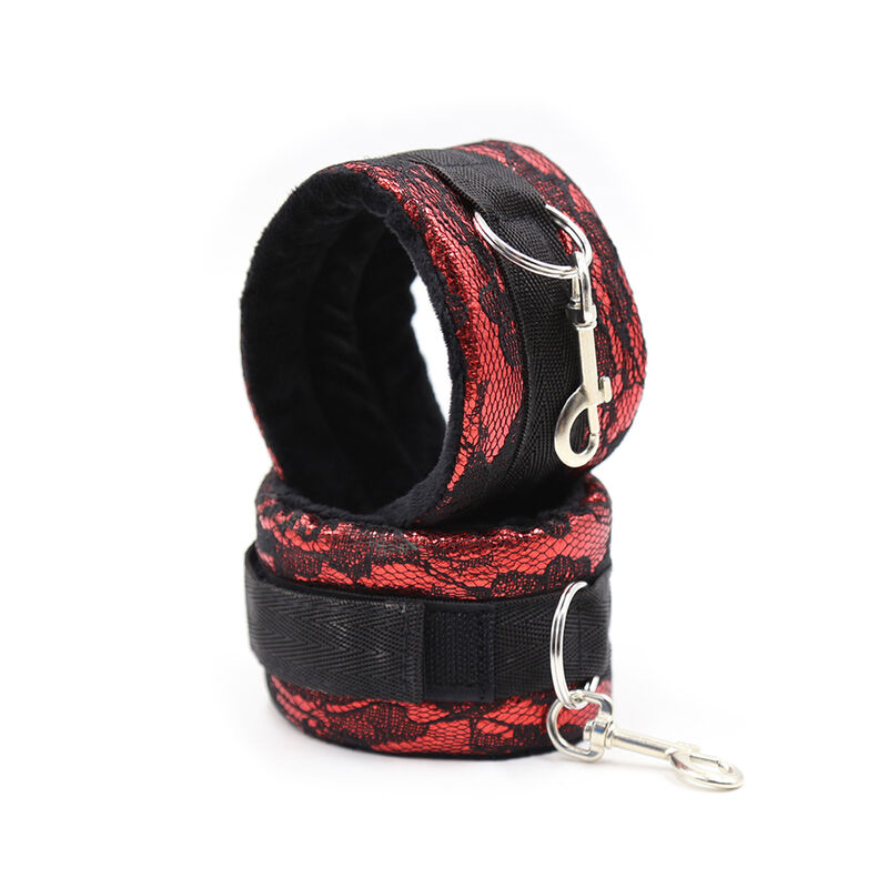 OHMAMA FETISH - VELVET HANDCUFFS WITH NYLON TAPE - Bild 3