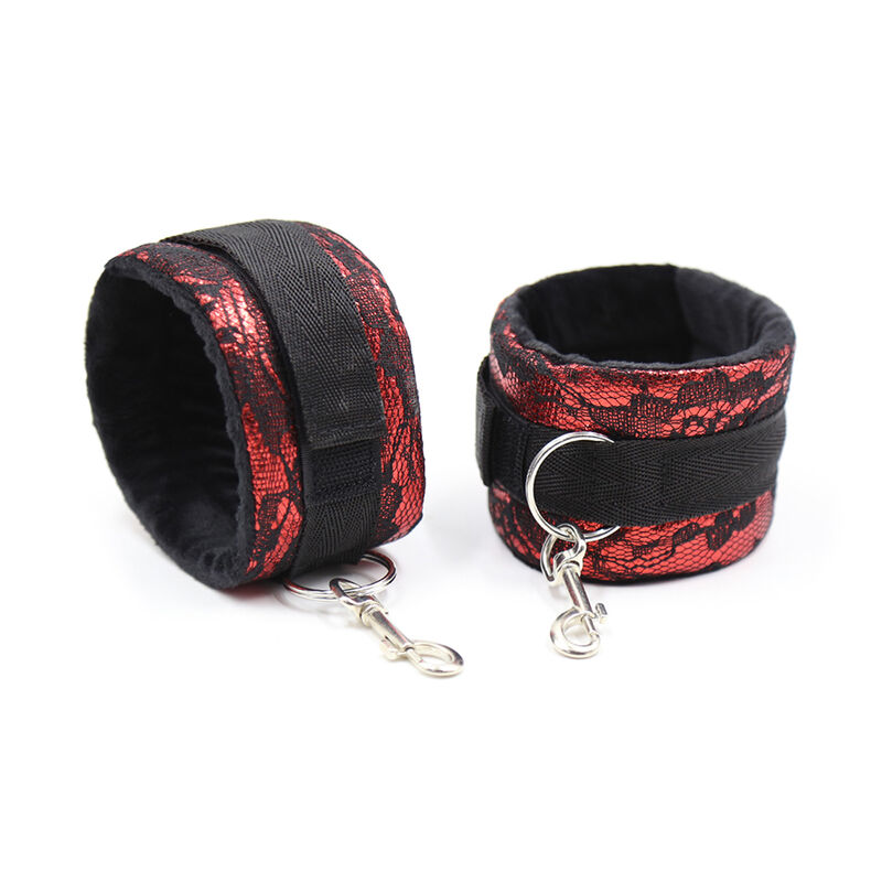 OHMAMA FETISH - VELVET HANDCUFFS WITH NYLON TAPE - Bild 7