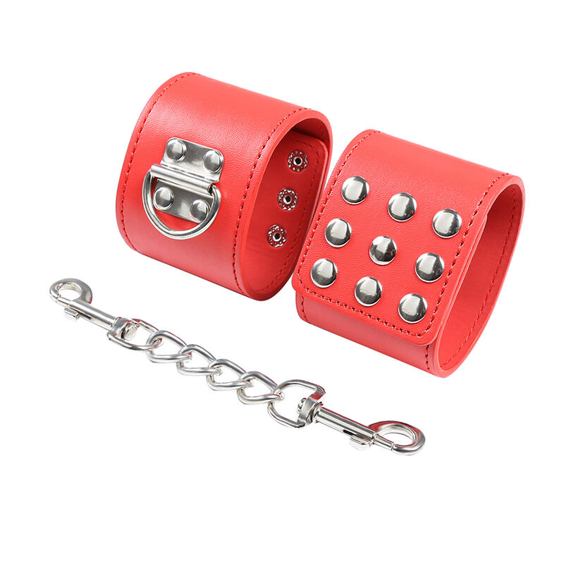 OHMAMA FETISH - RED HANDCUFFS WITH SNAP CLOSURE - Bild 4