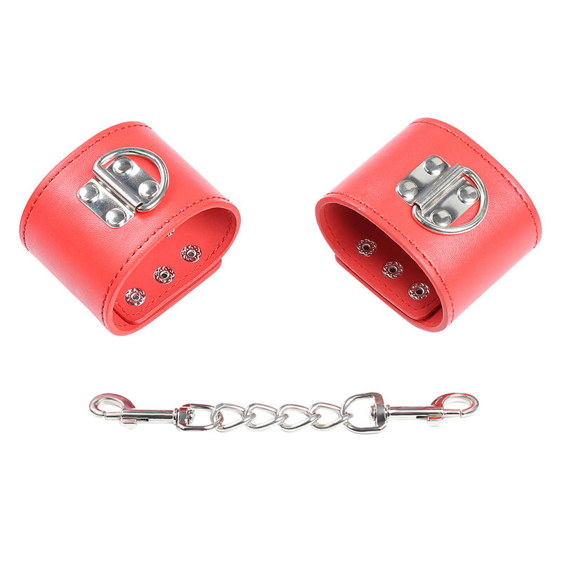 OHMAMA FETISH - RED HANDCUFFS WITH SNAP CLOSURE - Bild 6