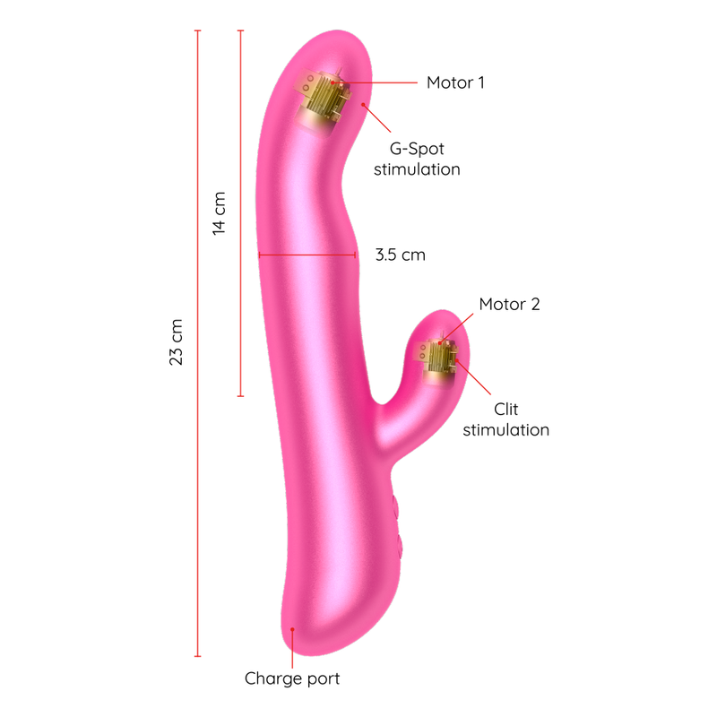 ONINDER - OSLO VIBRATION & ROTATION PINK - FREE APP - Bild 6