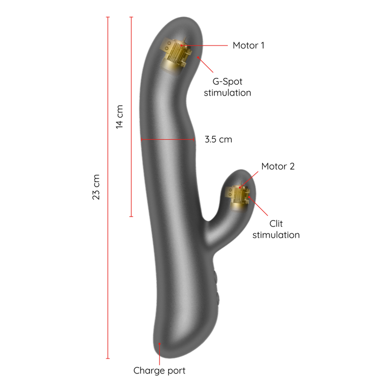ONINDER - OSLO VIBRATION & ROTATION BLACK - FREE APP - Bild 5