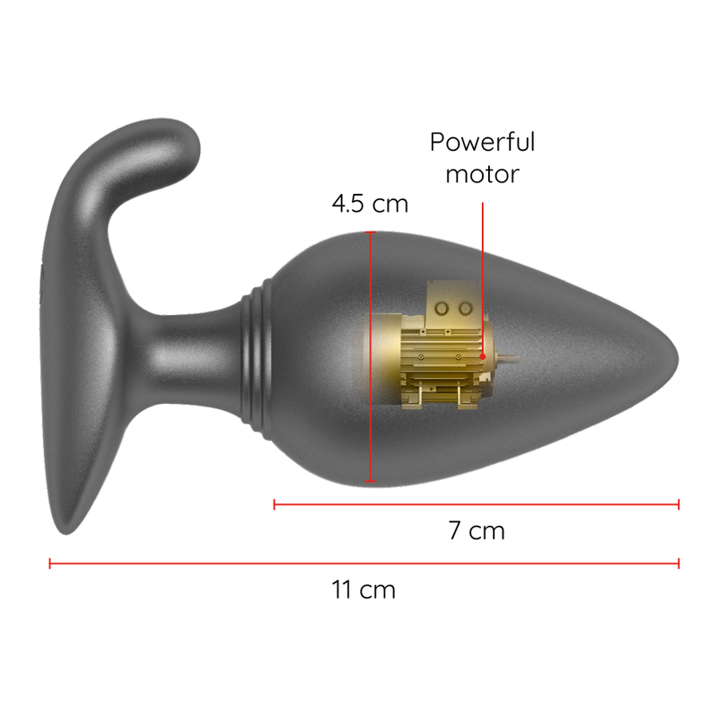 ONINDER - RIO VIBRATING ANAL PLUG BLACK - FREE APP - Bild 5