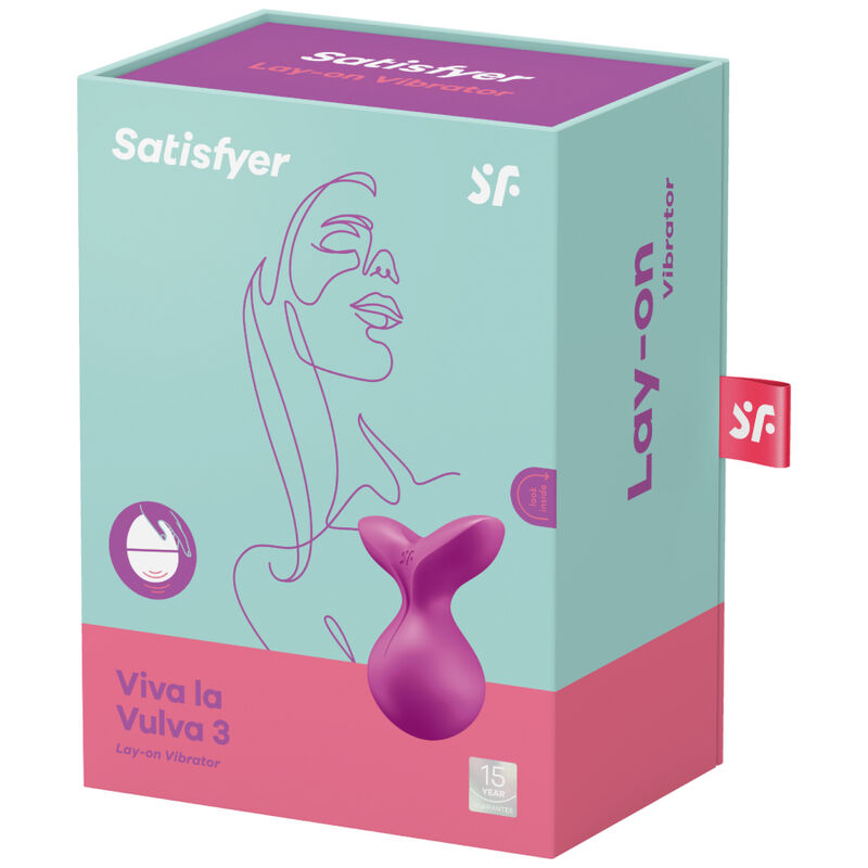 SATISFYER - VIVA LA VULVA 3 LAY-ON VIBRATOR VIOLET - Bild 3