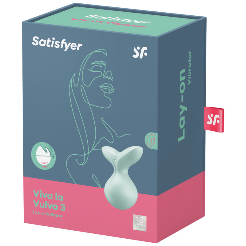 SATISFYER - VIVA LA VULVA 3 LAY-ON VIBRATOR GREEN - Bild 4