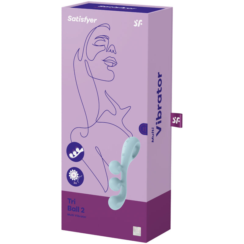 SATISFYER - TRI BALL 2 MULTI VIBRATOR BLUE - Bild 3