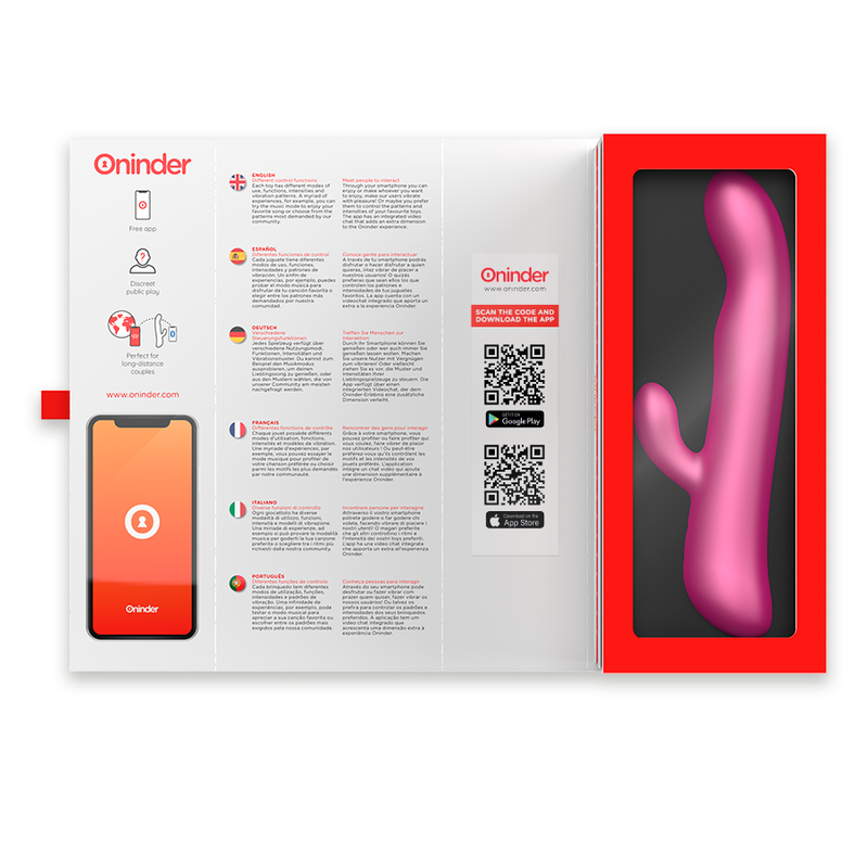 ONINDER - OSLO VIBRATION & ROTATION PINK - FREE APP - Bild 4
