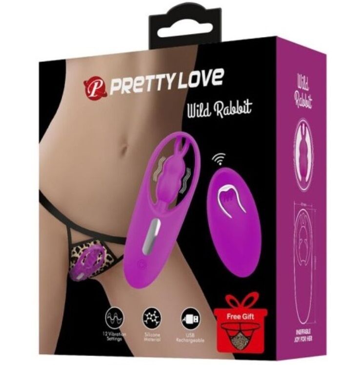 PRETTY LOVE - WILD RABBIT STIMULATOR FOR PANTIES WITH REMOTE CONTROL LILAC - Bild 5