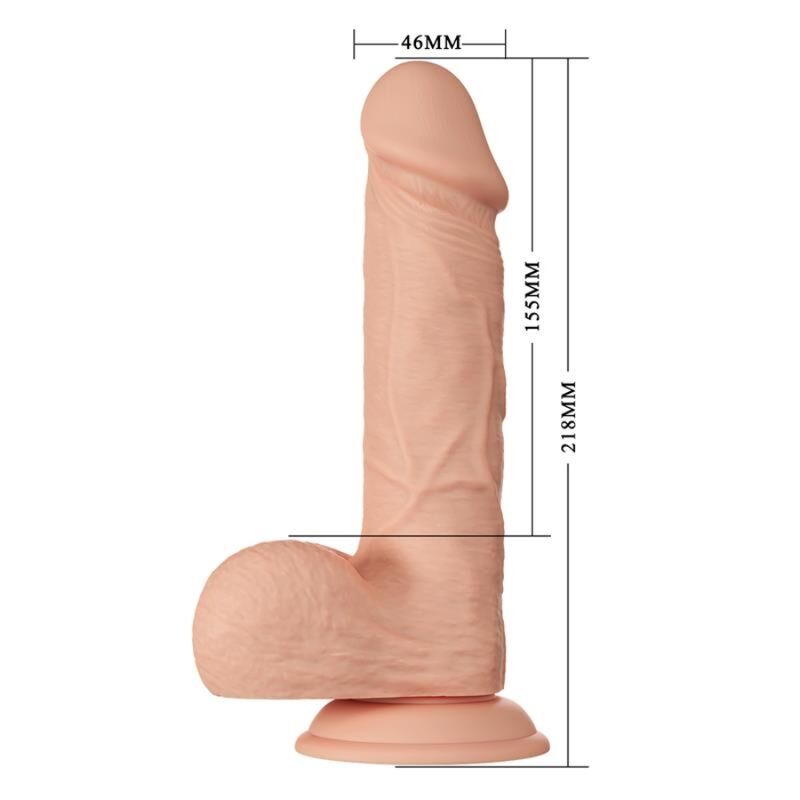 BAILE - BEAUTIFUL ENCOUNTER BAHAMUT FLEXIBLE REALISTIC DILDO 21.8 CM NATURAL - Bild 8