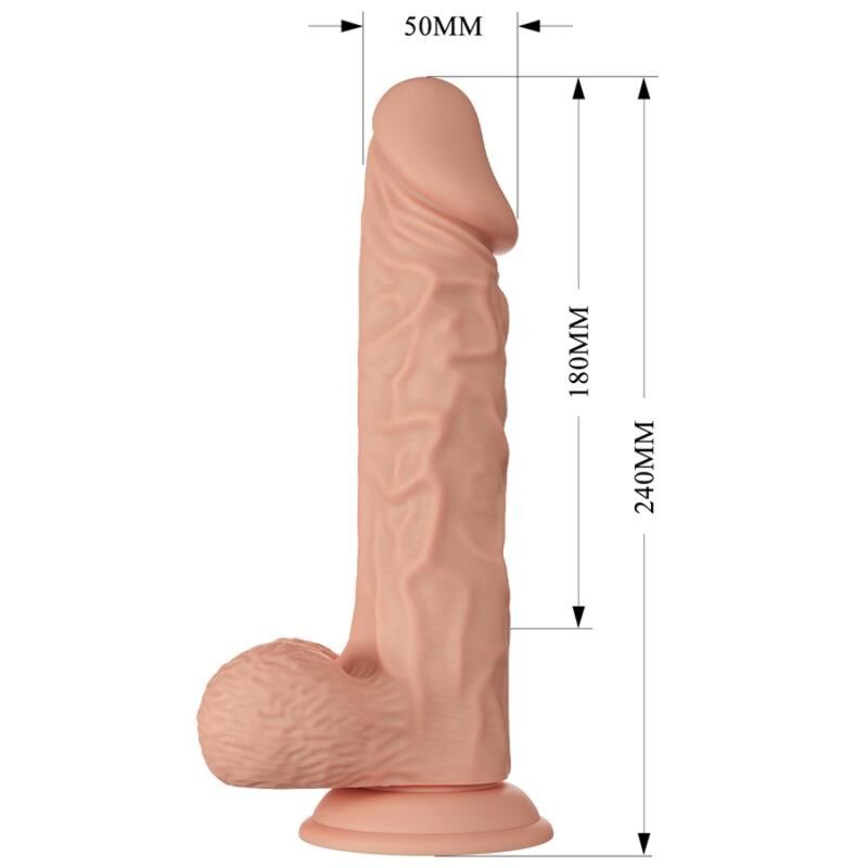 BAILE - BEAUTIFUL ENCOUNTER BURAQ FLEXIBLE REALISTIC DILDO 24 CM NATURAL - Bild 7