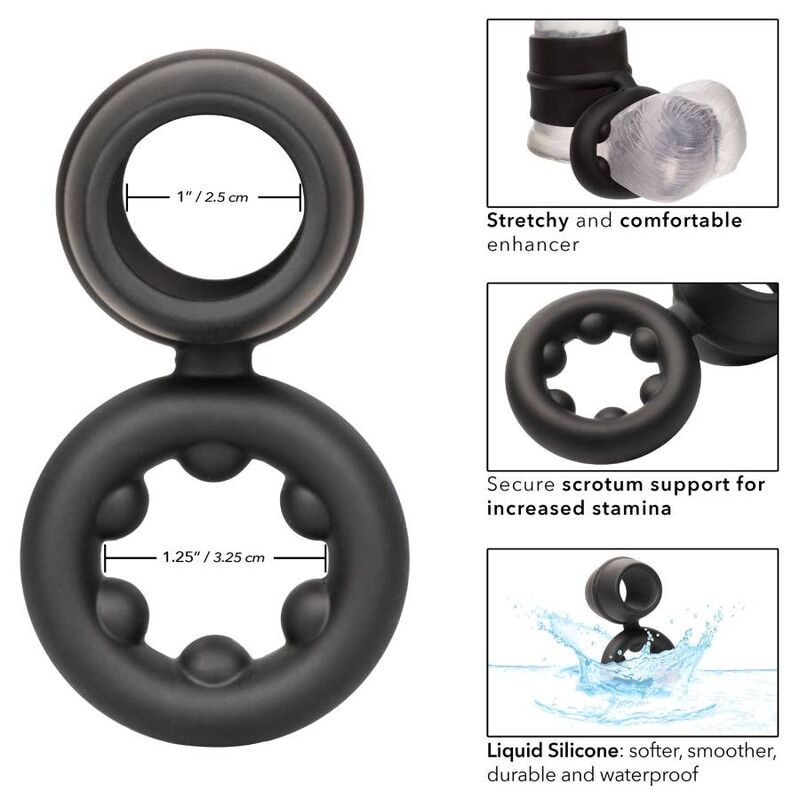 CALEXOTICS - ALPHA DUAL MAGNUM RING BLACK - Bild 5