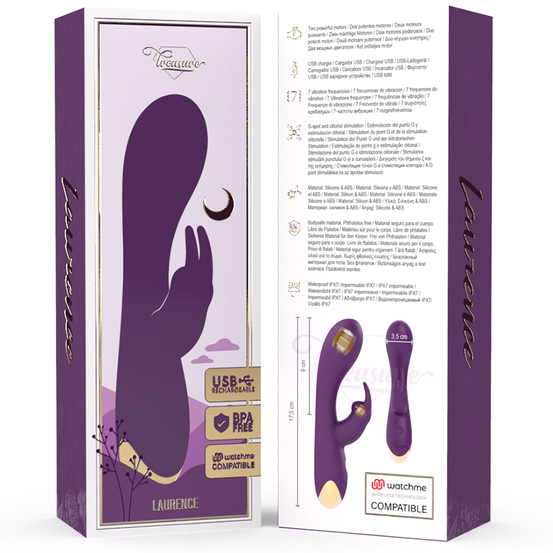 TREASURE - LAURENCE RABBIT VIBRATOR + WATCHME REMOTE CONTROL - Bild 3