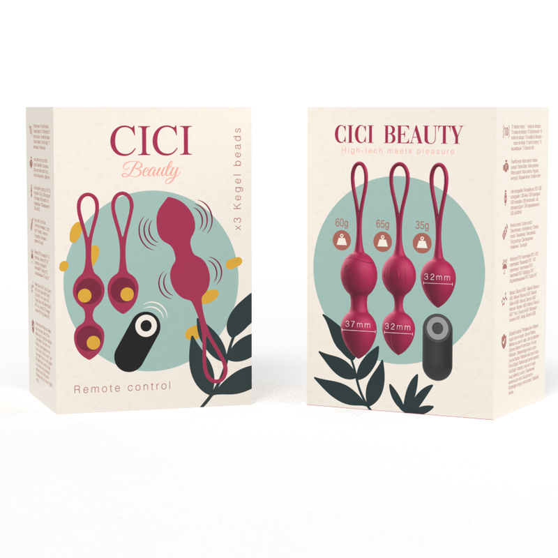 CICI BEAUTY - PREMIUM SILICONE 3 VIBRATING KEGEL BEADS REMOTE CONTROL - Bild 3