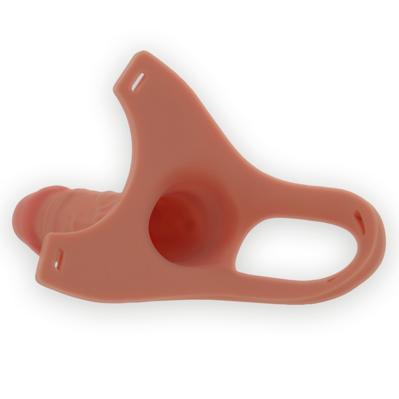 INTENSE - HOLLOW HARNESS WITH SILICONE DILDO 16 X 3.5 CM - Bild 3