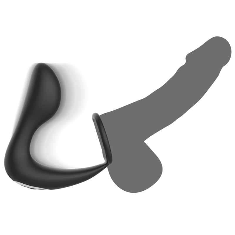 BLACK&SILVER - REMOTE CONTROL ANAL MASSAGER RECHARGEABLE SILICONE BLACK - Bild 3