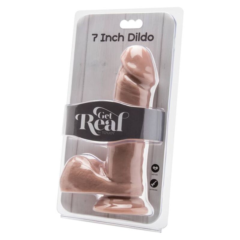 GET REAL - DILDO 18 CM WITH BALLS SKIN - Bild 2