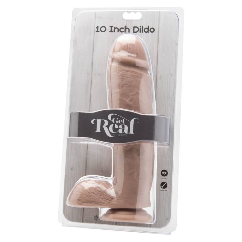 GET REAL - DILDO 25,5 CM WITH BALLS SKIN - Bild 2