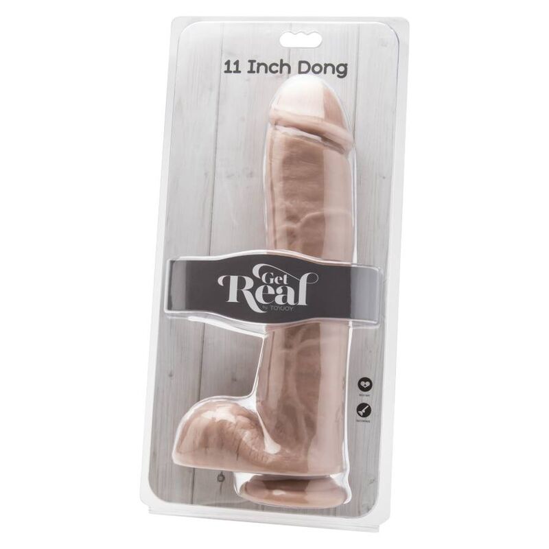 GET REAL - DILDO 28 CM WITH BALLS SKIN - Bild 2