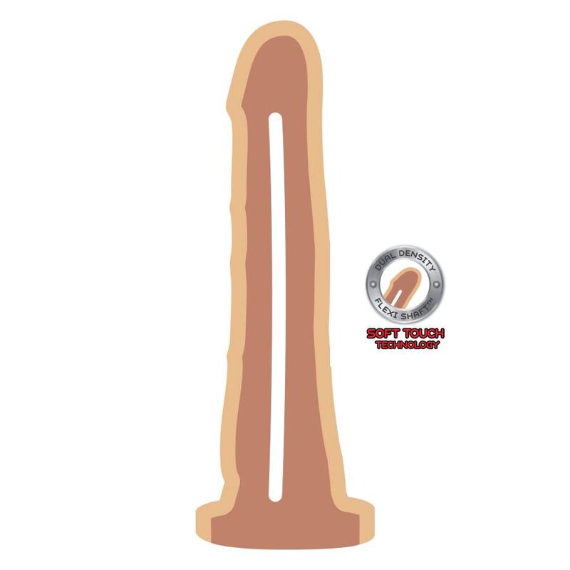Alternative view of GET REAL - DUAL DENSITY DONG 19 CM SKIN