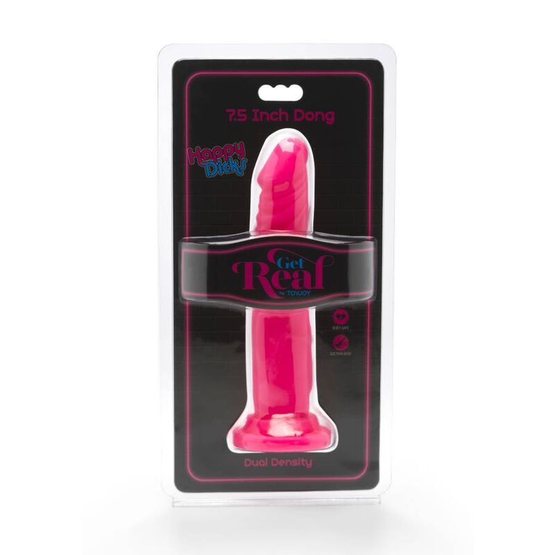 GET REAL - HAPPY DICKS DONG 19 CM PINK - Bild 2