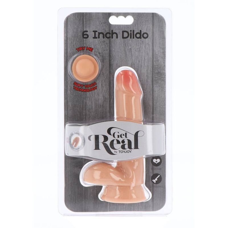 GET REAL - DUAL DENSITY DILDO 17 CM BALLS SKIN - Bild 2