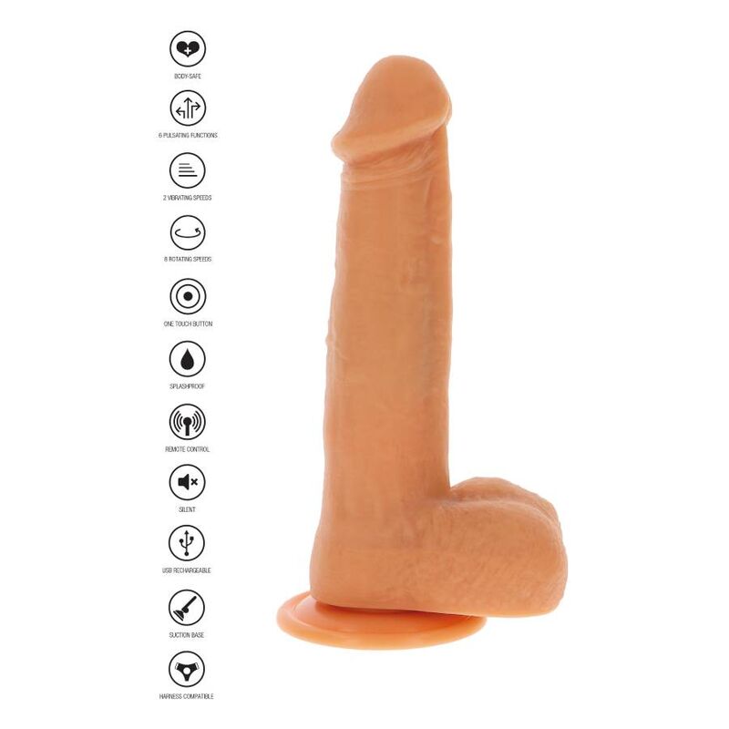 GET REAL - ROTATING BEADS VIBRATING DILDO SKIN - Bild 3