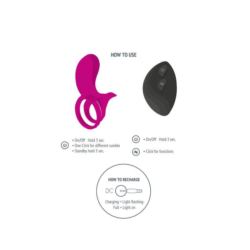Alternative view of XOCOON - COUPLES STIMULATOR RING FUCHSIA