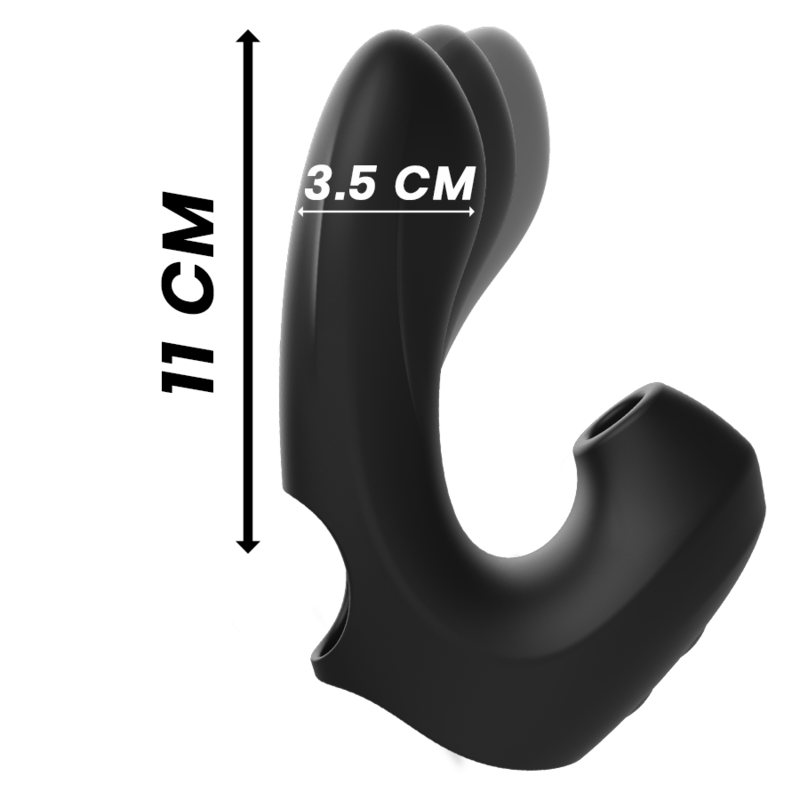 Alternative view of IBIZA - POWERFUL VIBRATING AND CLITORIS SUCTION THIMBLE