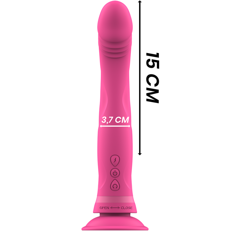 INTENSE - MICHELANGELO PINK SILICONE VIBRATOR DILDO - Bild 3