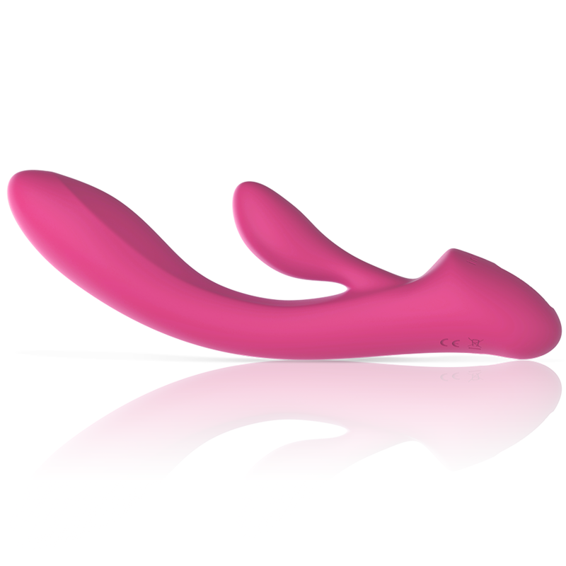 Alternative view of INTENSE - LUIGI RABBIT VIBRATOR PINK LIQUID SILICONE