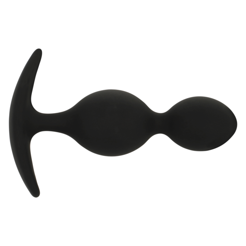BLACK&SILVER - ORSON PLUG SILICONE 2 ANAL WAVES 9 CM - Bild 3
