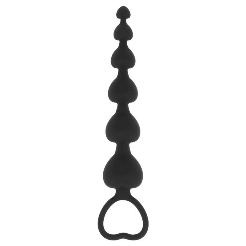 BLACK&SILVER - MILA ANAL CHAIN OF HEARTS 18 CM - Bild 4