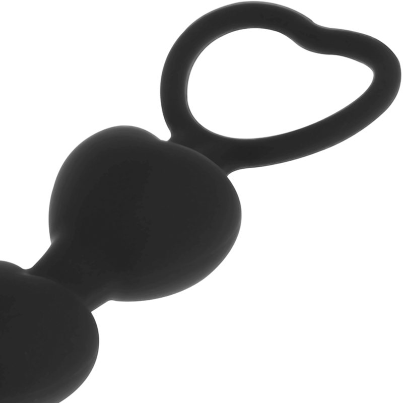 BLACK&SILVER - MILA ANAL CHAIN OF HEARTS 18 CM - Bild 3