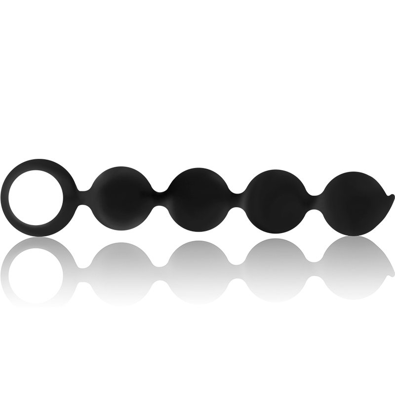 BLACK&SILVER - LENNON ANAL ROSARY 4 SILICONE SPHERES 15 CM - Bild 3
