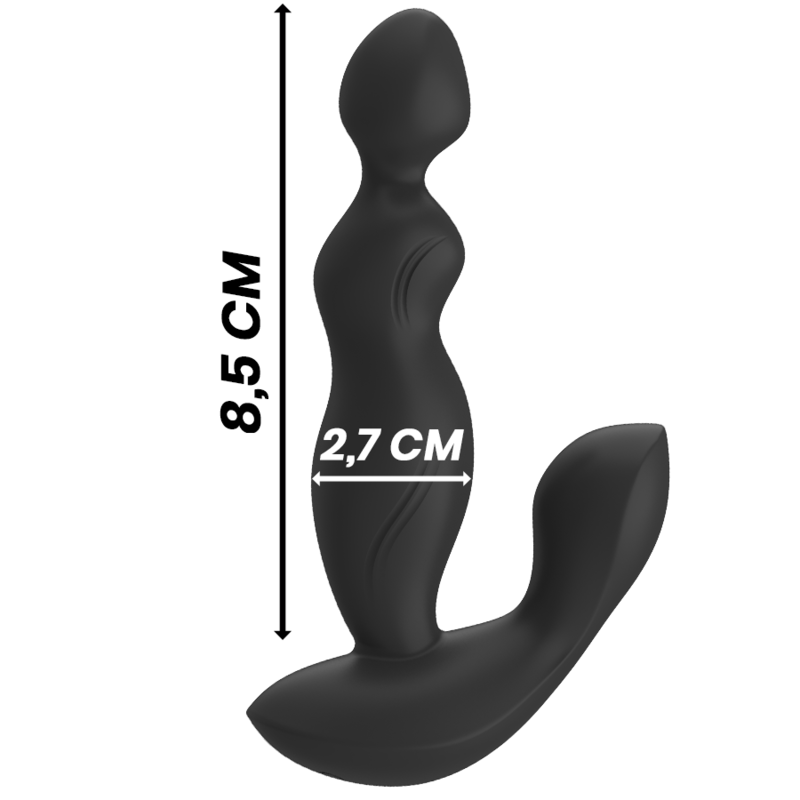 BLACK&SILVER - CORA ANAL PLUG SILICONE REMOTE CONTROL - Bild 3