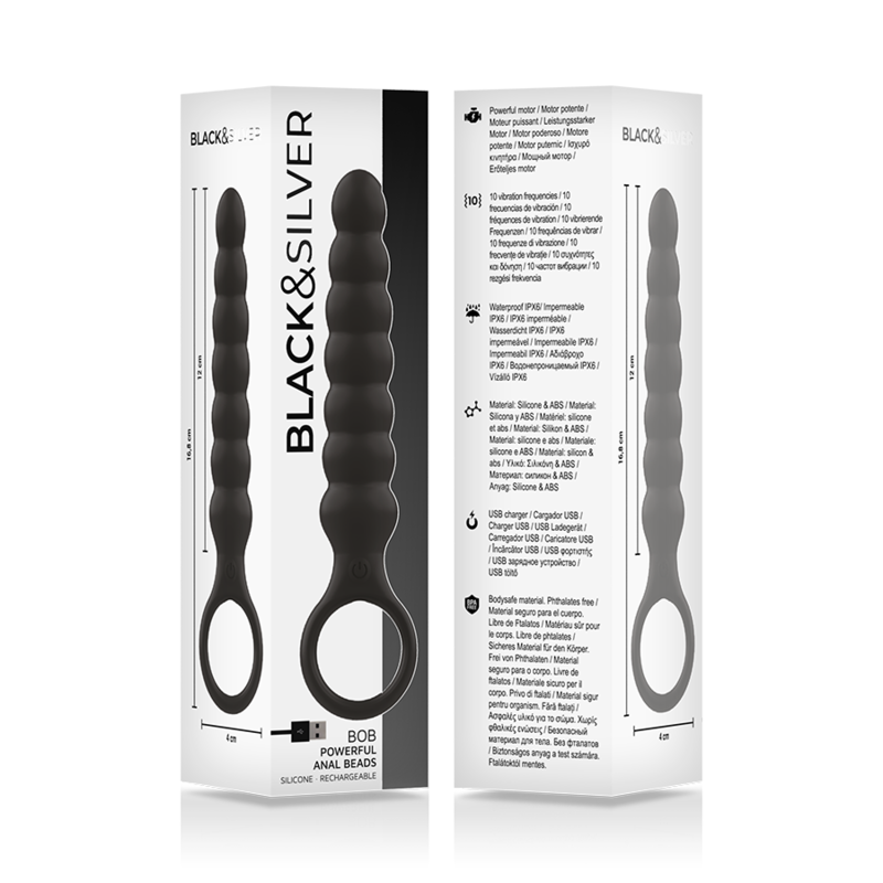 BLACK&SILVER - BOB POWERFUL SILICONE ANAL DILATOR - Bild 3