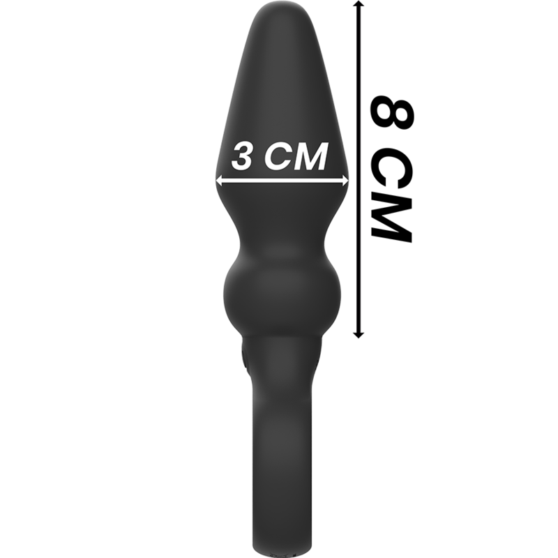 BLACK&SILVER - OZZY POWERFUL SILICONE ANAL PLUG - Bild 4
