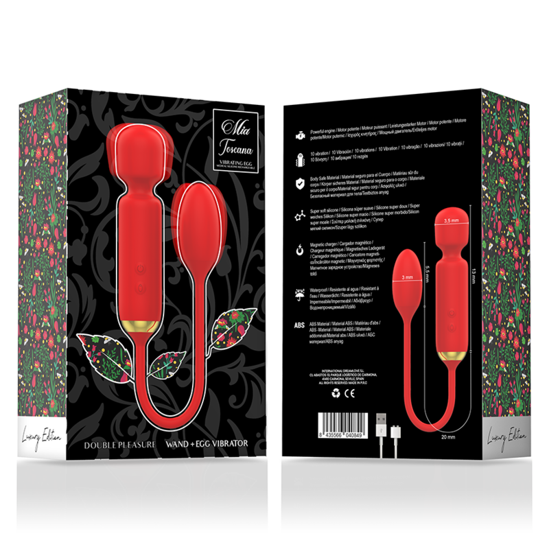 MIA - TOSCANA DOUBLE PLEASURE WAND + VIBRATING EGG - Bild 6