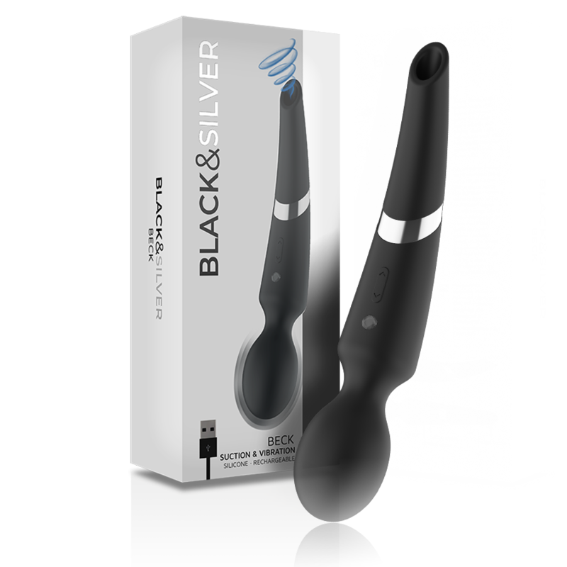 BLACK&SILVER - BECK WAND AND SUCTION CUP 2 IN 1 SILICONE - Bild 5